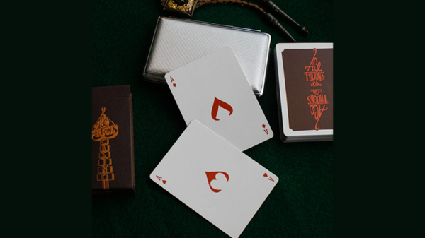 ACE FULTON'S 10 YEAR ANNIVERSARY TOBACCO BROWN PLAYING CARDS - Image 4