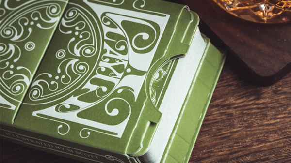 Smoke & Mirrors V8, Green (Deluxe) Edition Playing Cards by Dan & Dave - Image 2