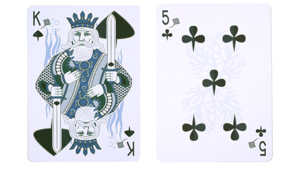 Gilded Bicycle Stingray (Teal) Playing Cards - Image 6