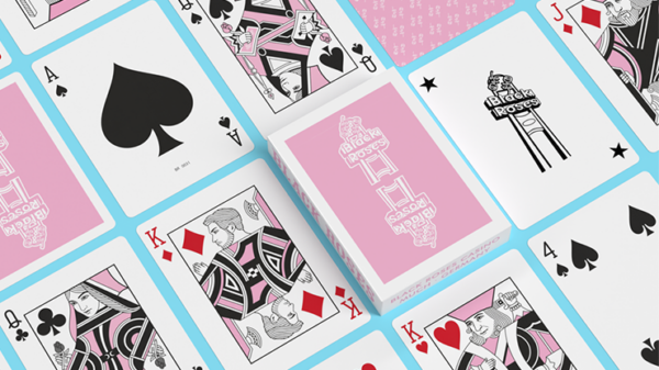 Pink BR Vintage Casino Playing Cards - Image 2