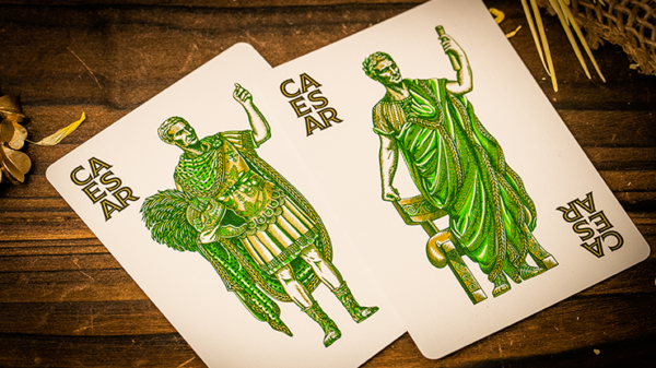 Caesar (Green) Playing Cards by Riffle Shuffle - Image 2