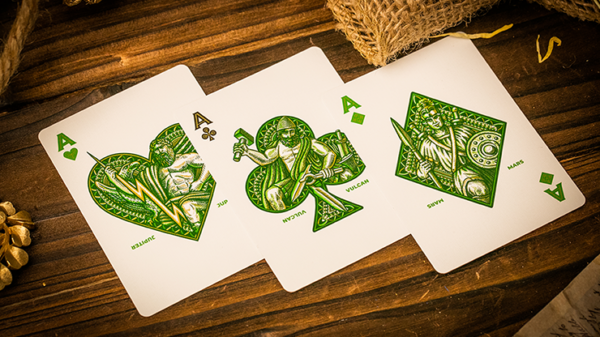 Caesar (Green) Playing Cards by Riffle Shuffle - Image 4