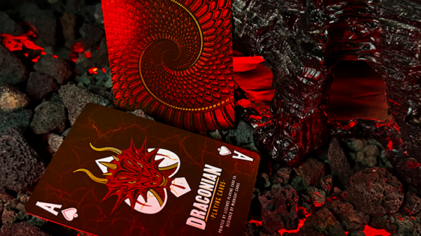 Draconian Crimson Playing Cards by Midnight Cards - Image 3